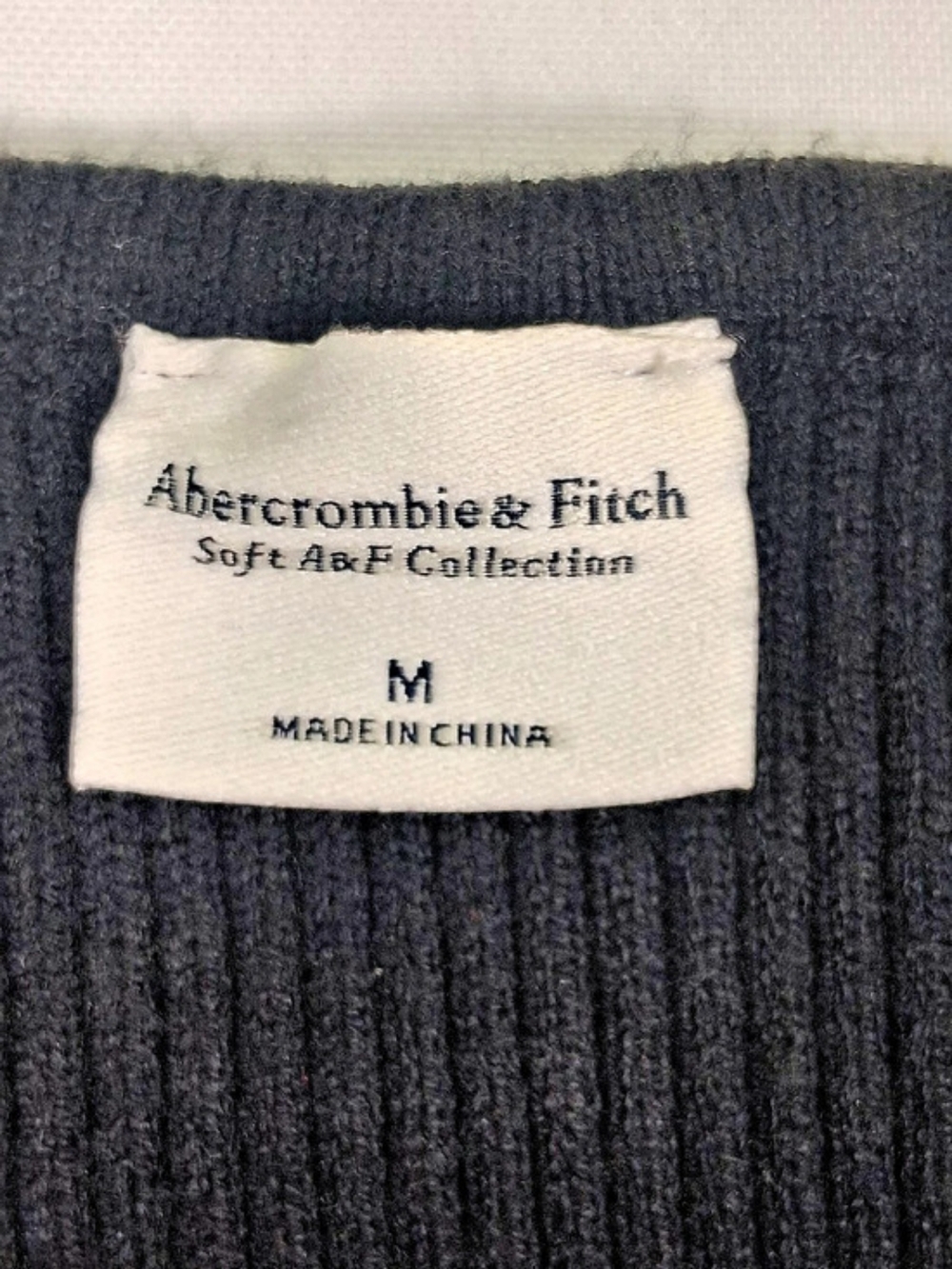 Abercrombie & Fitch Black Ribbed Sweater Bodysuit Size M Fall Casual - Picture 3 of 10